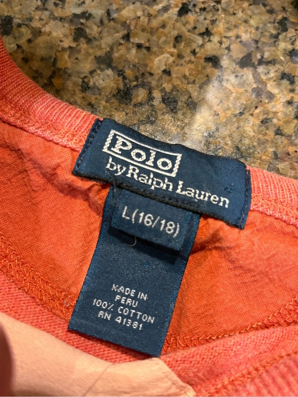 Polo by Ralph Lauren Coral Crewneck Tee